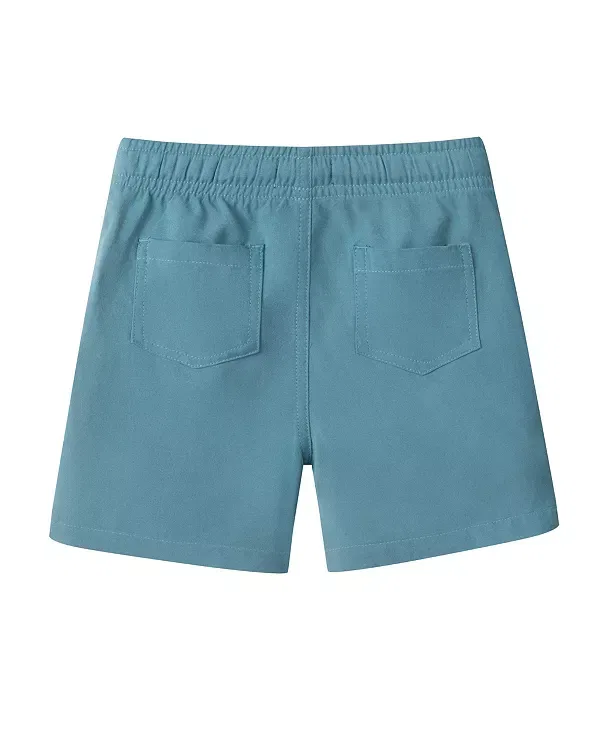 Детские шорты для мальчиков из льняной смесовой ткани Andy & Evan, Teal Linen — фото 2