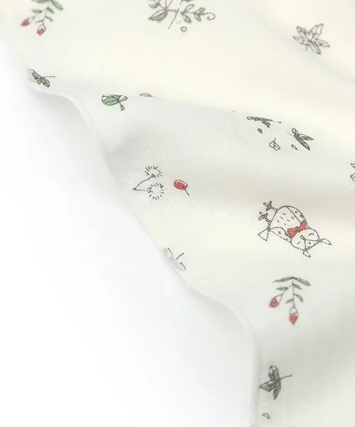 Детский комплект марлевых платков с принтом Love Design, Off White — фото 4