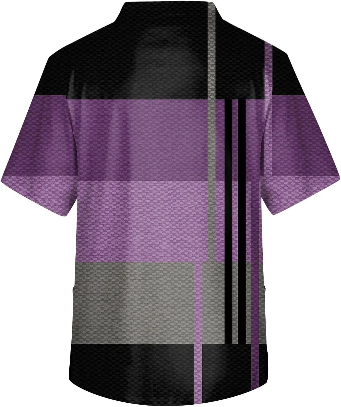 Мужская повседневная футболка с V-образным вырезом и карманом Generic, Light Purple — фото 2