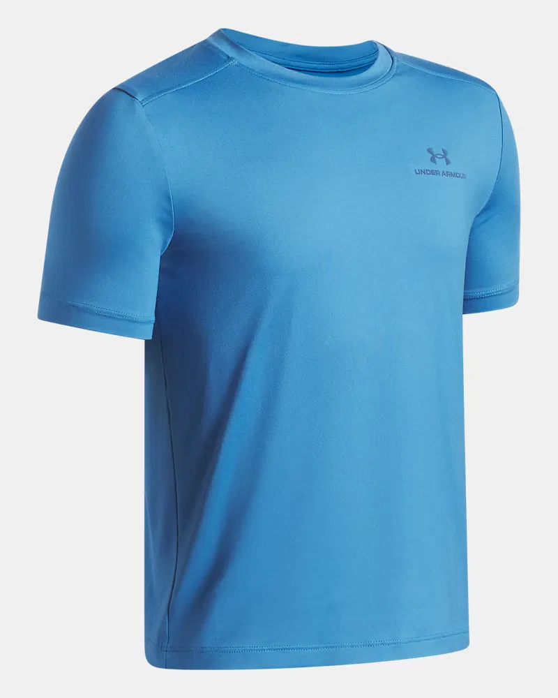 Футболка с коротким рукавом для мальчиков быстросохнущая UA Vanish UnderArmour, Aegean Blue — фото 3