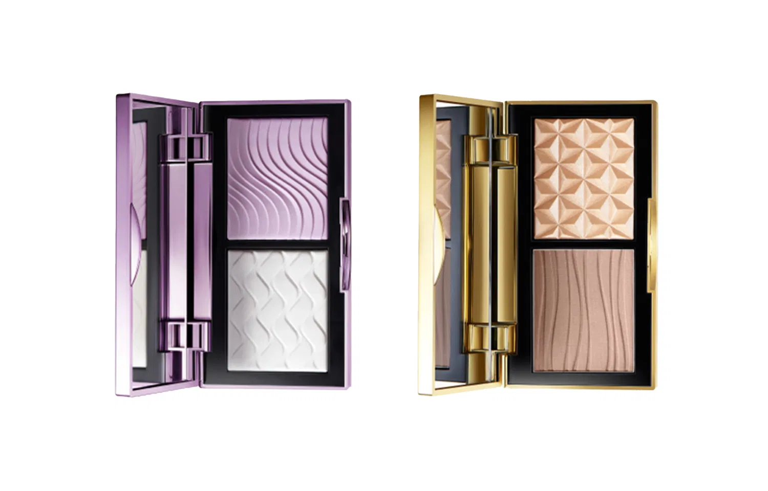 Женский набор для макияжа с хайлайтером MAC, Purple White Powder Two-Tone