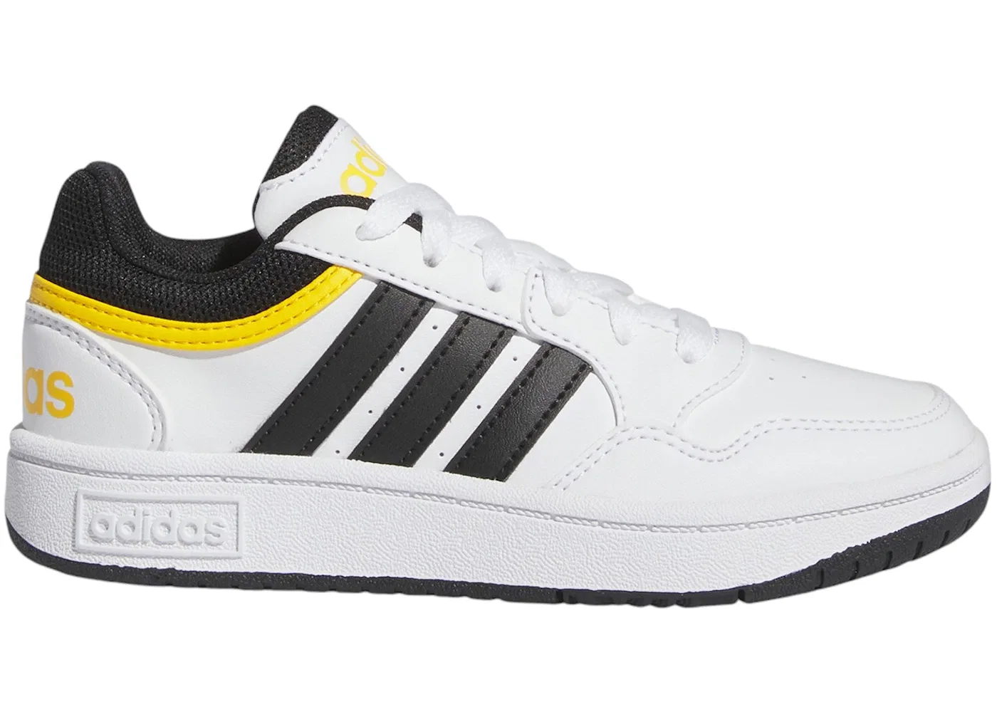 Детские кроссовки Lifestyle Adidas Hoops, Cloud White Core Black Bold Gold