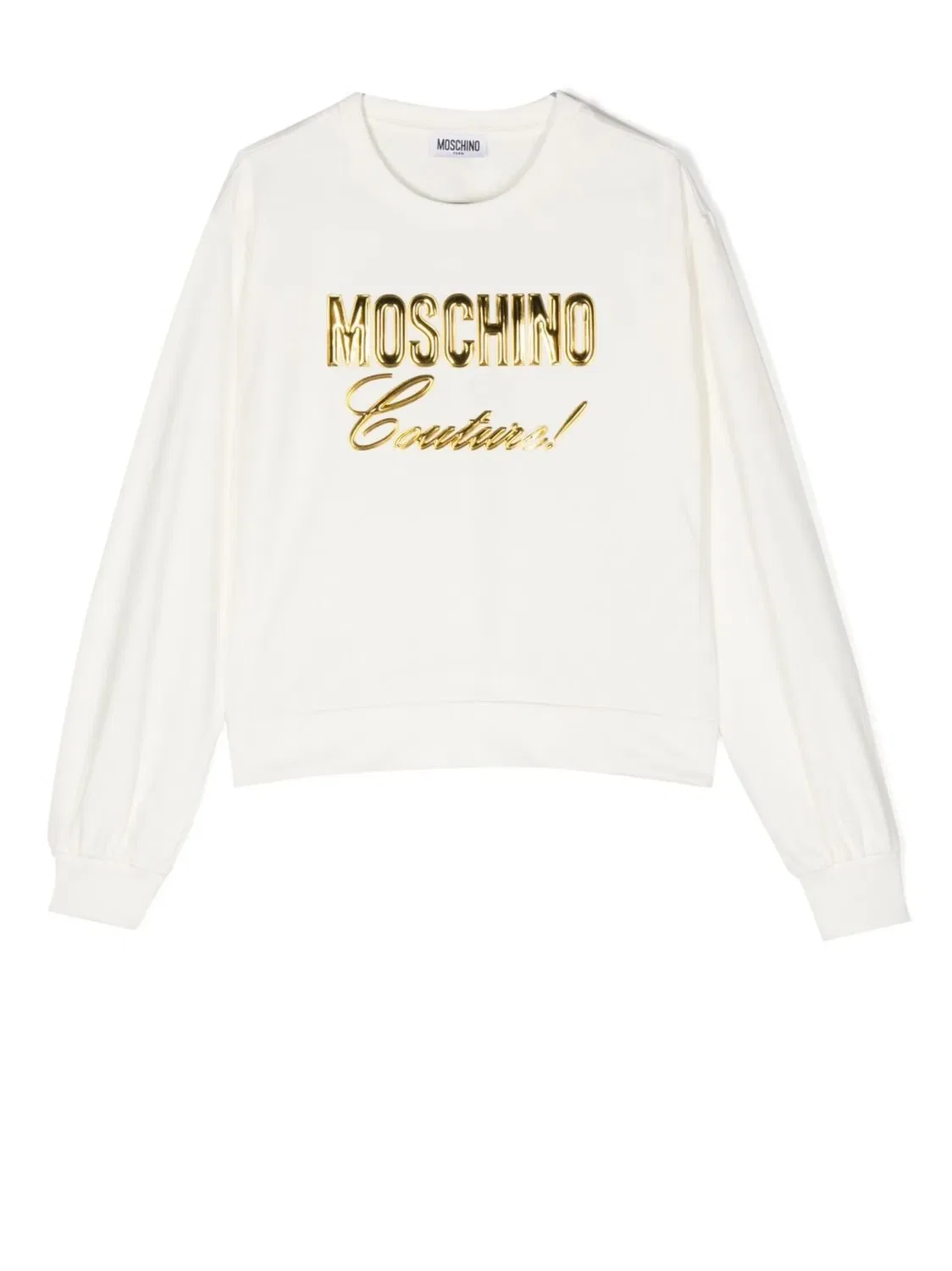 Футболка с тисненным логотипом Boutique Moschino, нейтральный