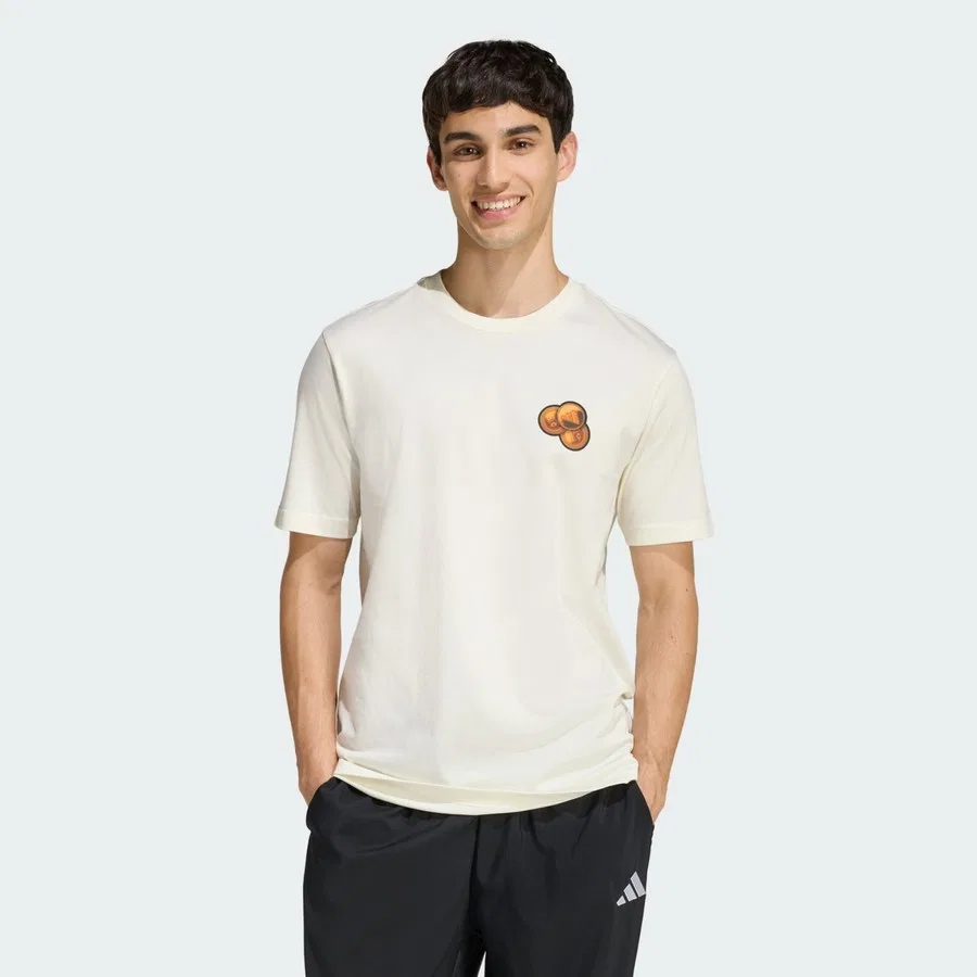 Футболка с принтом Snack Bubble Gum Graphic adidas, Белый