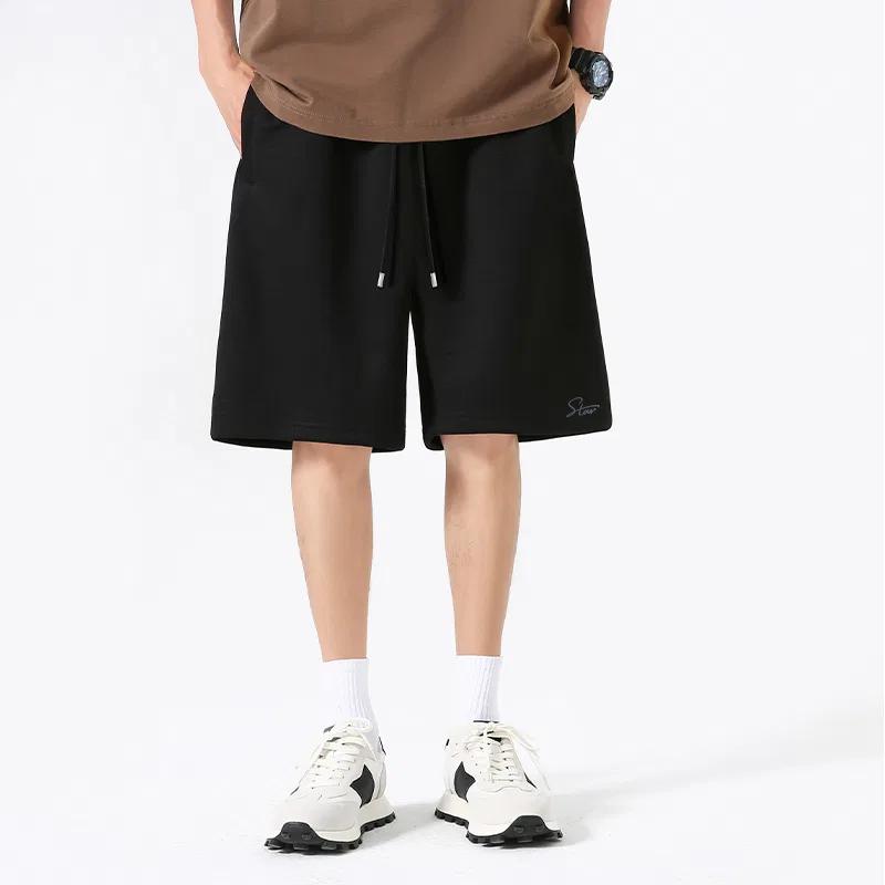 Детские шорты повседневные с логотипом MINISO, Heather Gray — фото 4