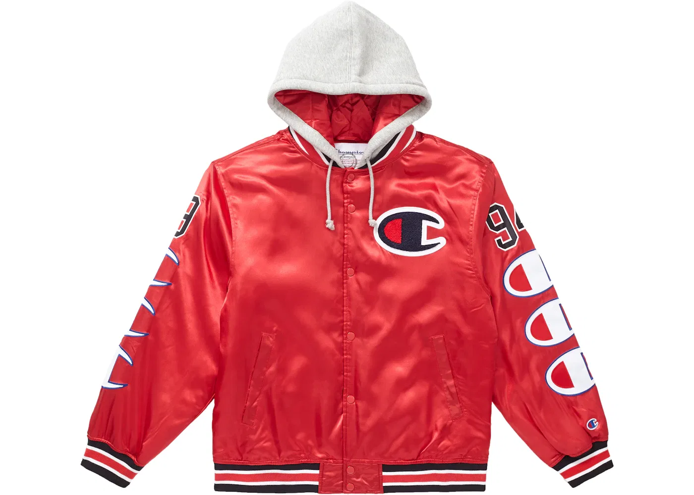 Мужская куртка-бомбер с капюшоном Champion Jacket Supreme, Red