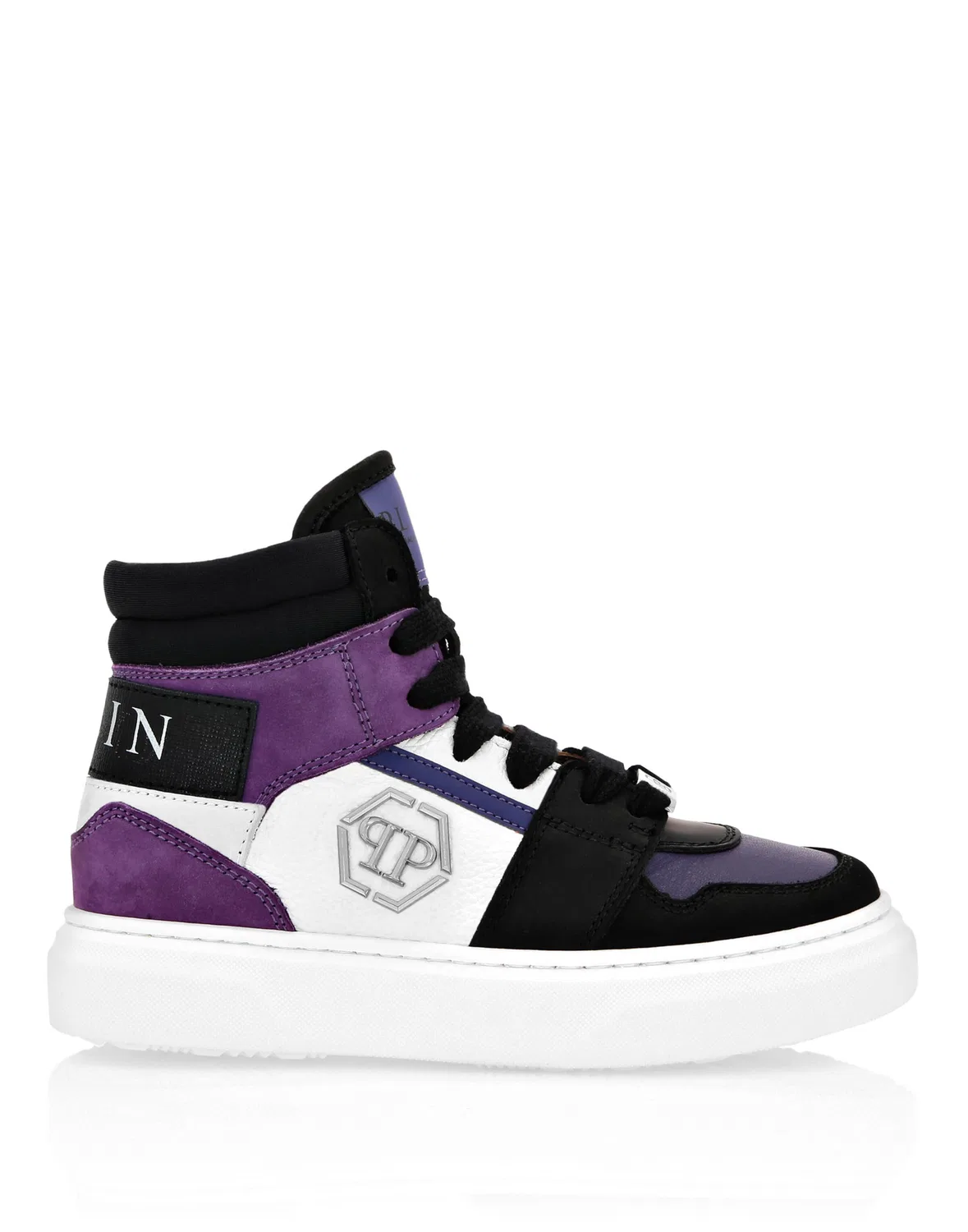 Кроссовки Philipp Plein Hexagon фиолетового цвета — фото 2