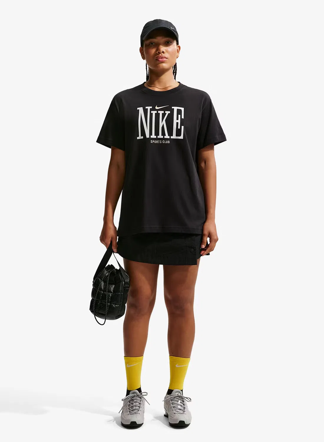 Футболка с принтом Nike NSW Classic Boyfriend, черный