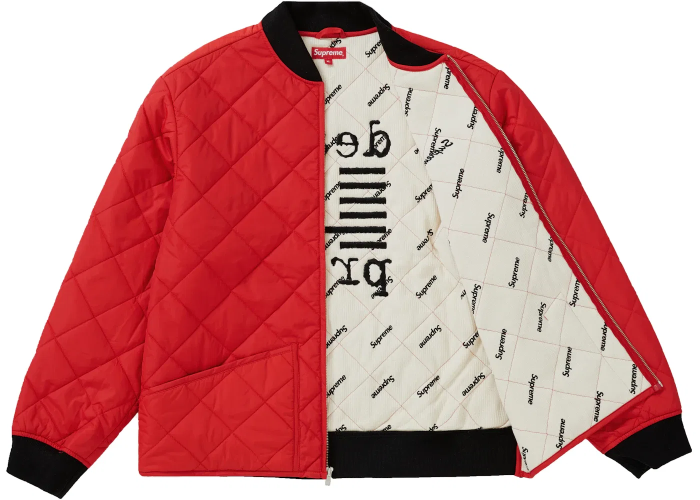 Мужская куртка стеганая Work Jacket Supreme, Red — фото 2