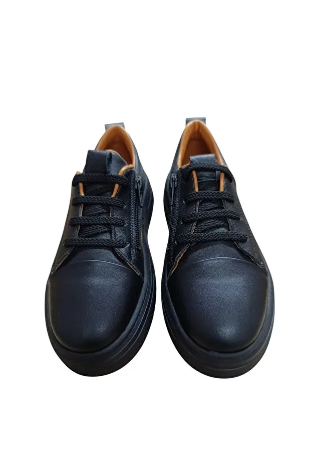 Детские туфли для девочек с ортопедической подошвой Classic slip-on Active Kids Shoes, Black