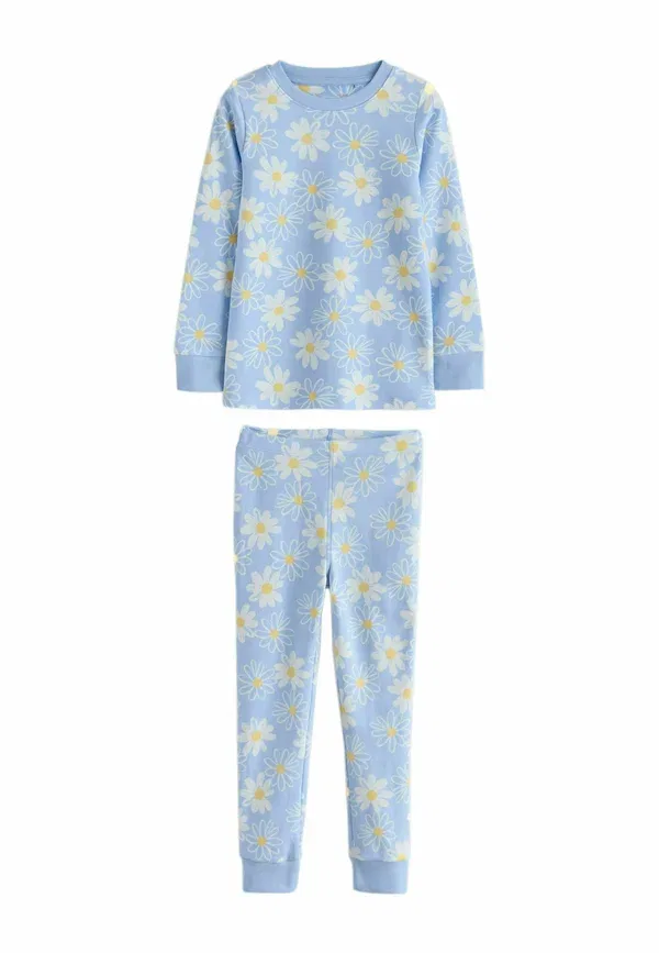 Пижамный комплект из 3 предметов, хлопок, Regular fit, Snuggle, Next, Yellow, Daisy, желтый/голубой — фото 4