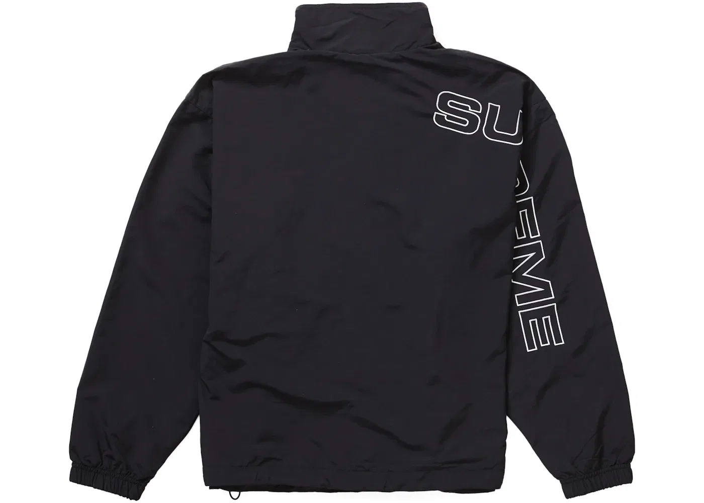Мужская куртка-бомбер с вышивкой Supreme Spellout, Black — фото 2