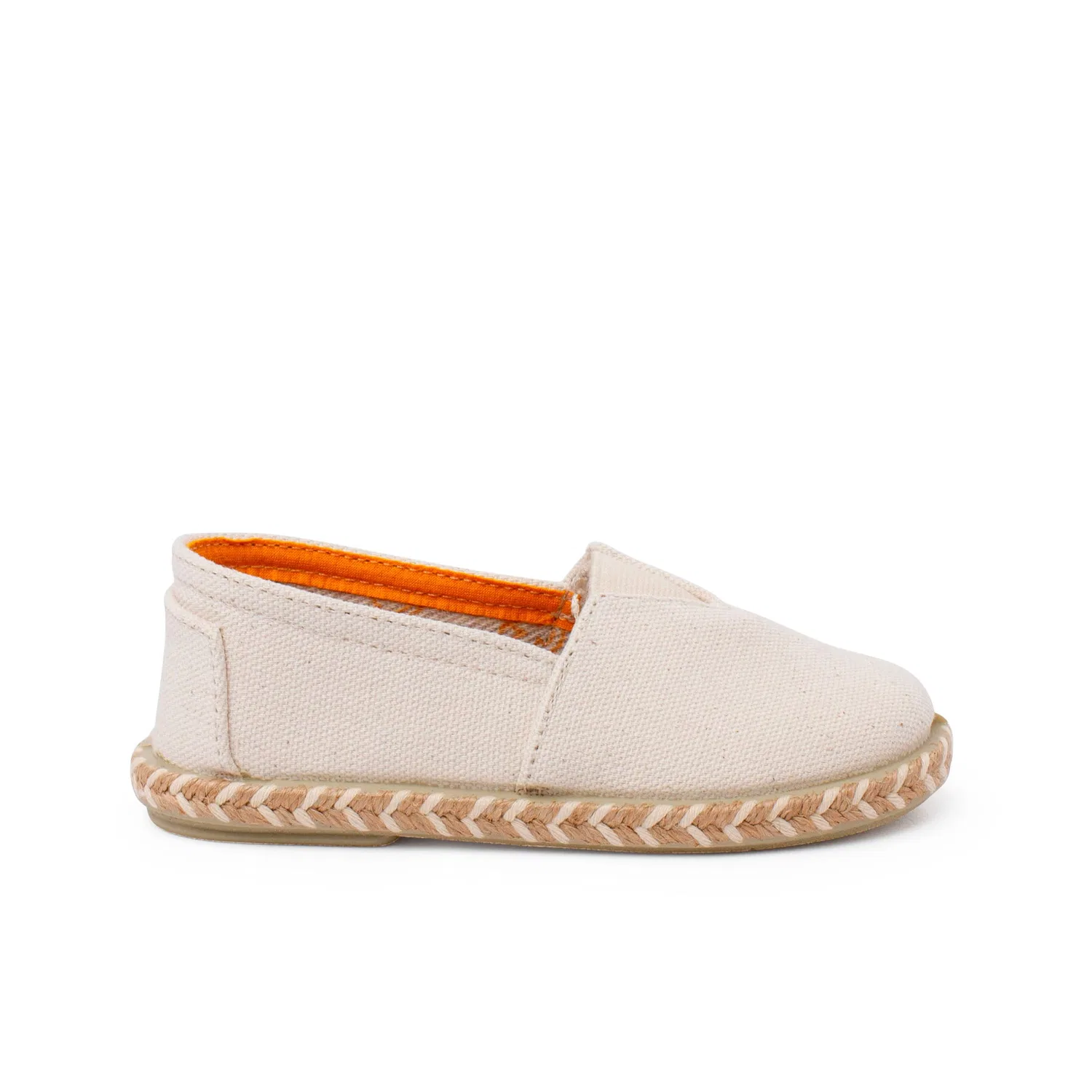 Детские эспадрильи с принтом Central Elastic Espadrilles Jute Bicolor Pisamonas, Ivory (Ral 1013)