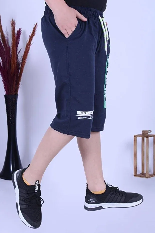 Детские шорты для мальчиков с принтом Xtremea Ya Ko Kids, Navy Blue — фото 3