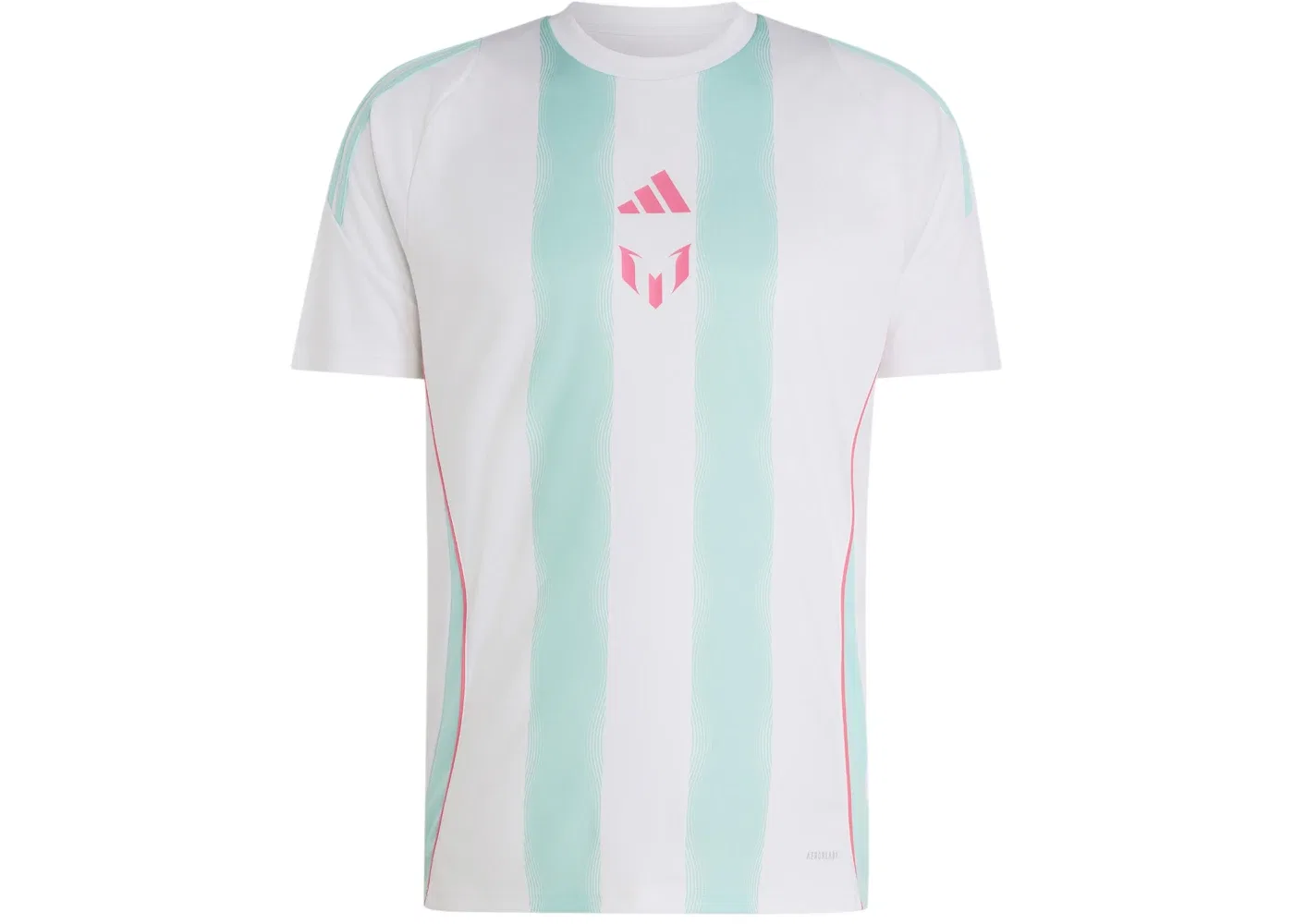 Мужская футбольная футболка Jersey Adidas, White/Semi Flash Aqua
