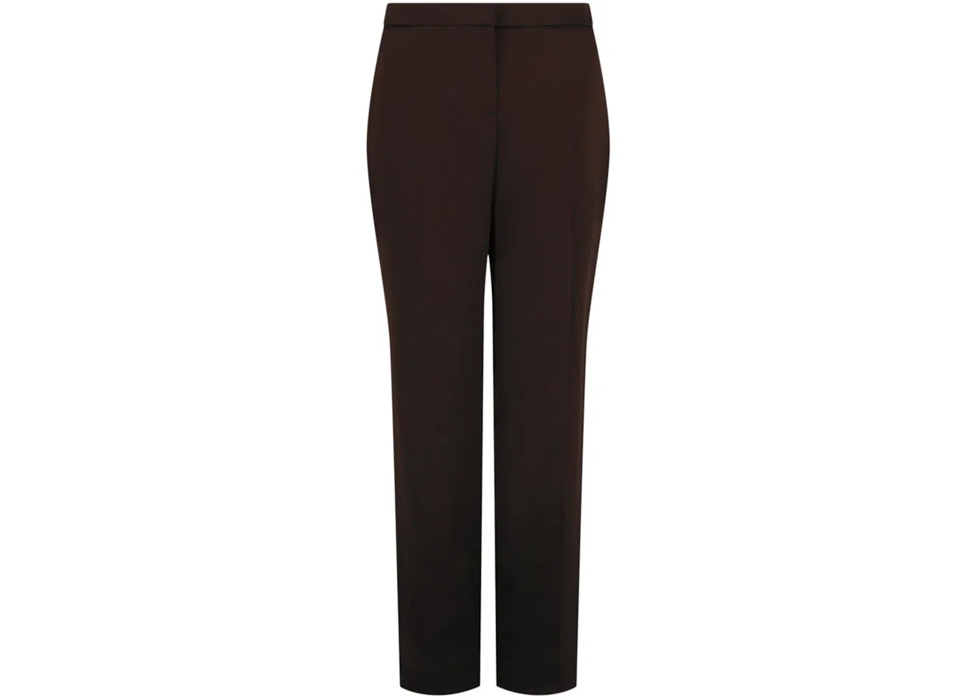 Женские брюки из сатина с прямыми штанинами Pants Alexander McQueen, Chocolate