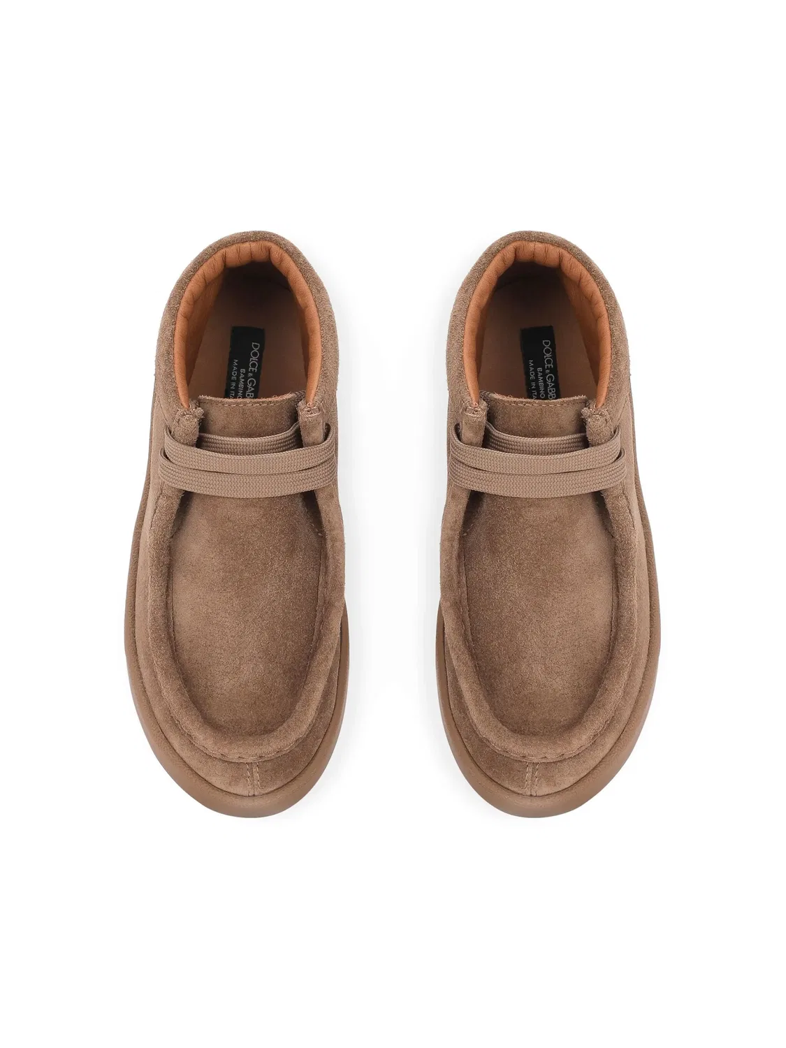 Сапоги из Nubuck с логотипом Dolce & Gabbana, коричневый — фото 3