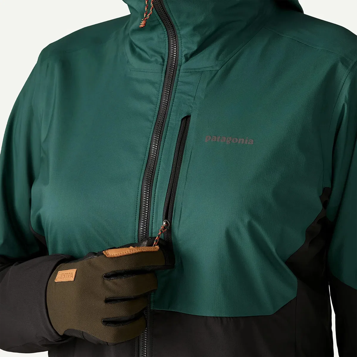 Женская куртка из нейлона с принтом Nano-Air Ultralight Freeride Patagonia, Cascade Green — фото 3