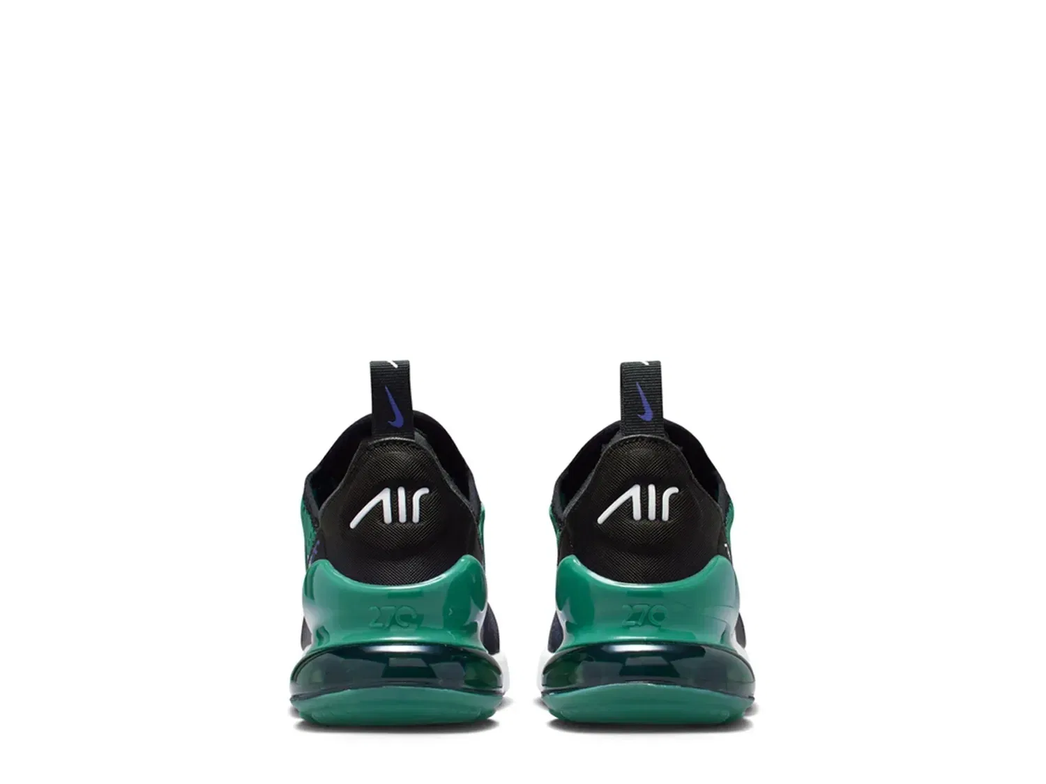 Кроссовки Air Max 270 для детей, Nike, черный/белый/зеленый — фото 2