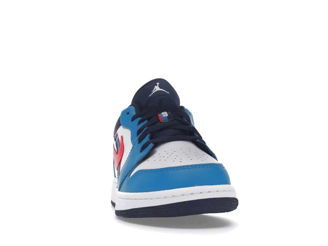 Детские кроссовки Lifestyle Jordan 1 Low Game Time Jordan, White/Flash Crimson/Comet Blue — фото 2