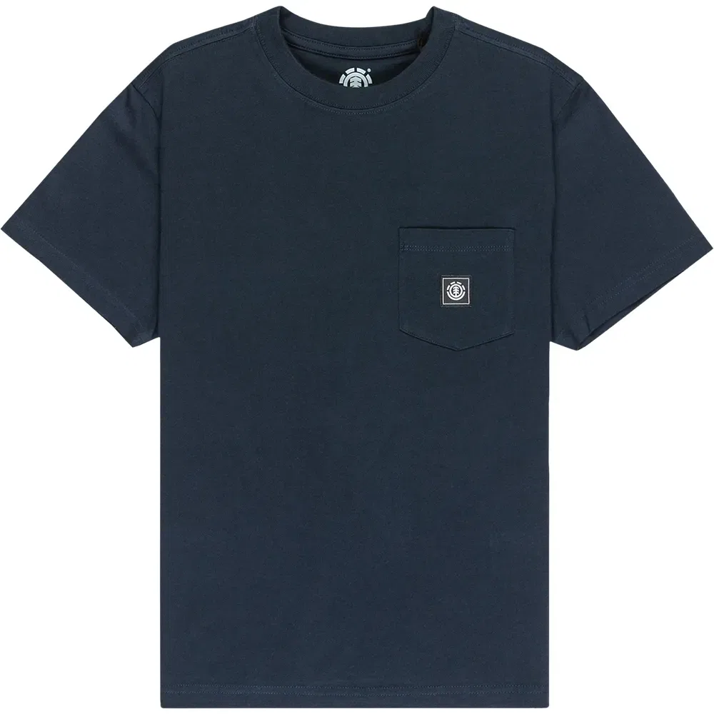 Детская футболка с нагрудным карманом Icon Label Pocket Element, Blue