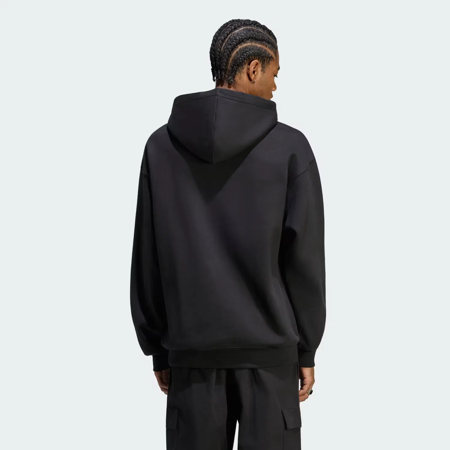 Мужское худи свободного кроя с графическим принтом SST Arch HD Adidas Originals, черный — фото 2