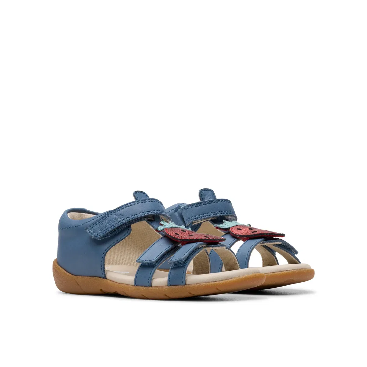 Детские сандалии для девочек Zora Berry Clarks, Blue — фото 4