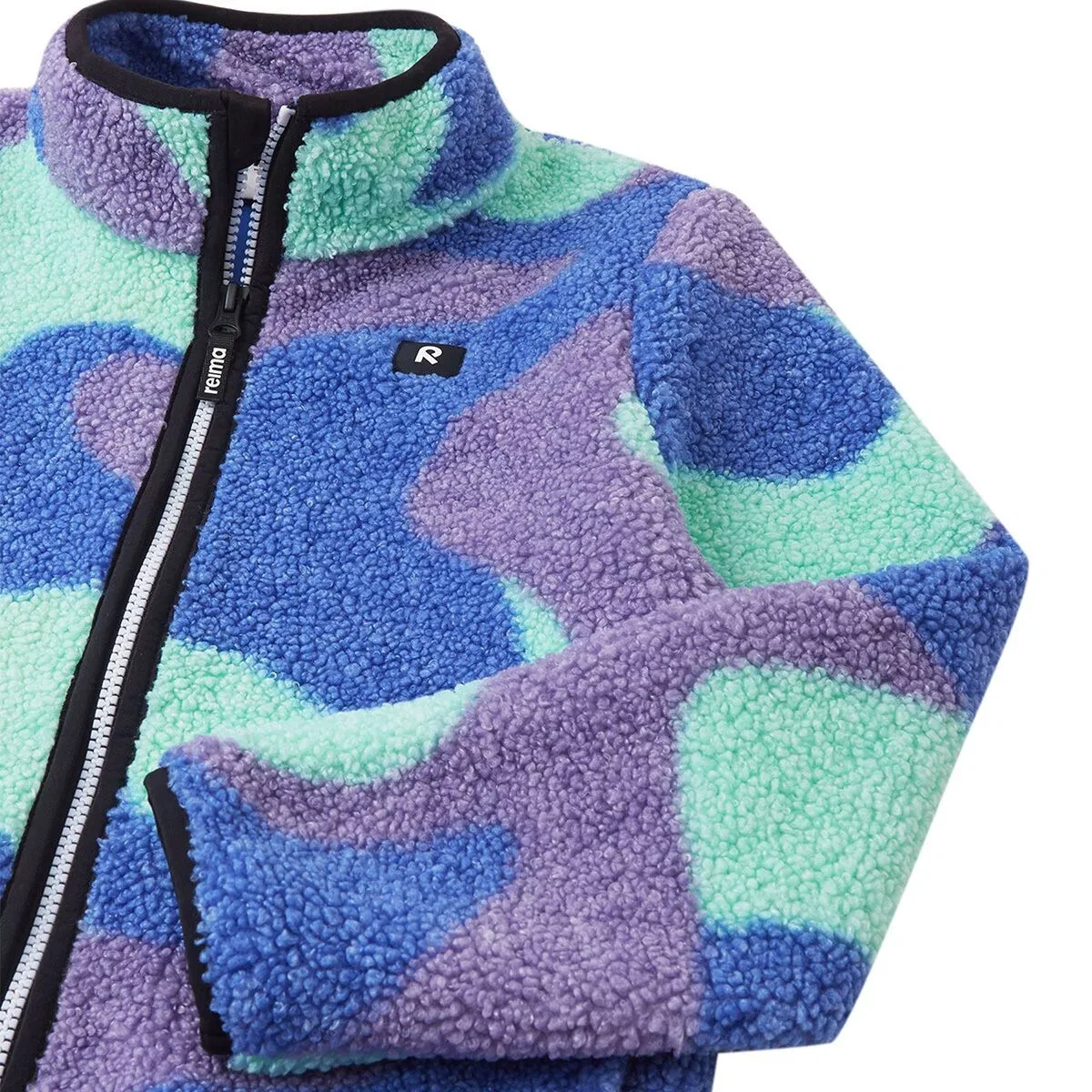 Детская флисовая куртка из переработанного полиэстера Reima, Sparkly Blue — фото 4