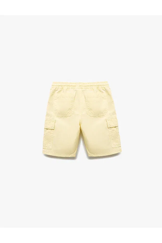 Детские шорты для мальчиков джинсовые Basics Koton, Yellow — фото 2