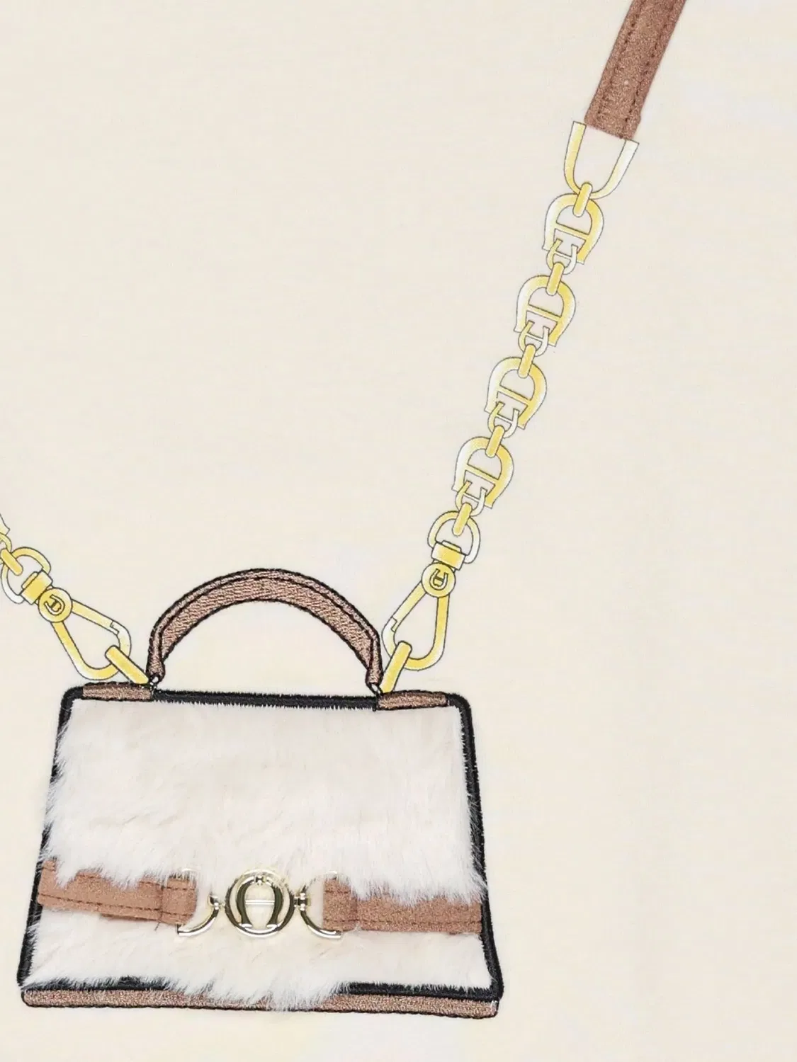 Платье с графичным принтом Aigner Kids, нейтральные цвета — фото 3