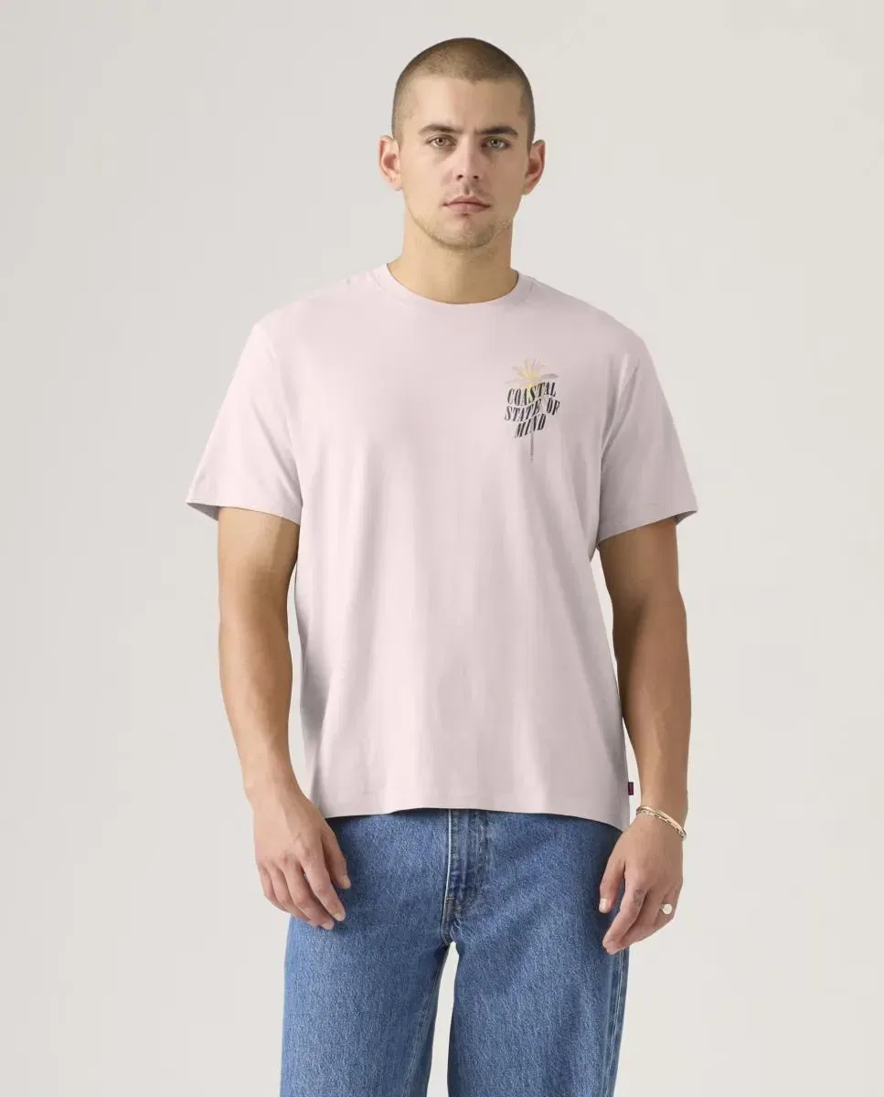 Мужская футболка с коротким рукавом с принтом Levi's, Blanco — фото 4