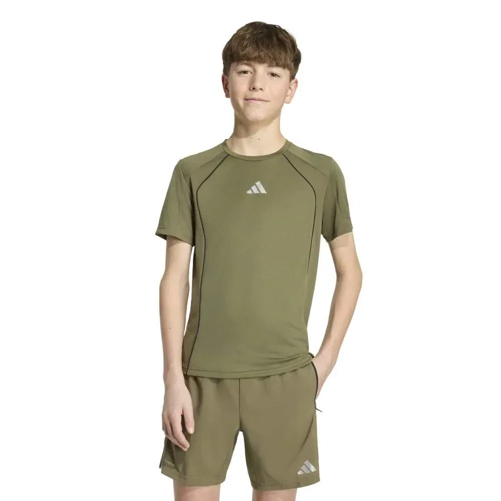 Детская футболка с коротким рукавом Climacool Adidas, Green