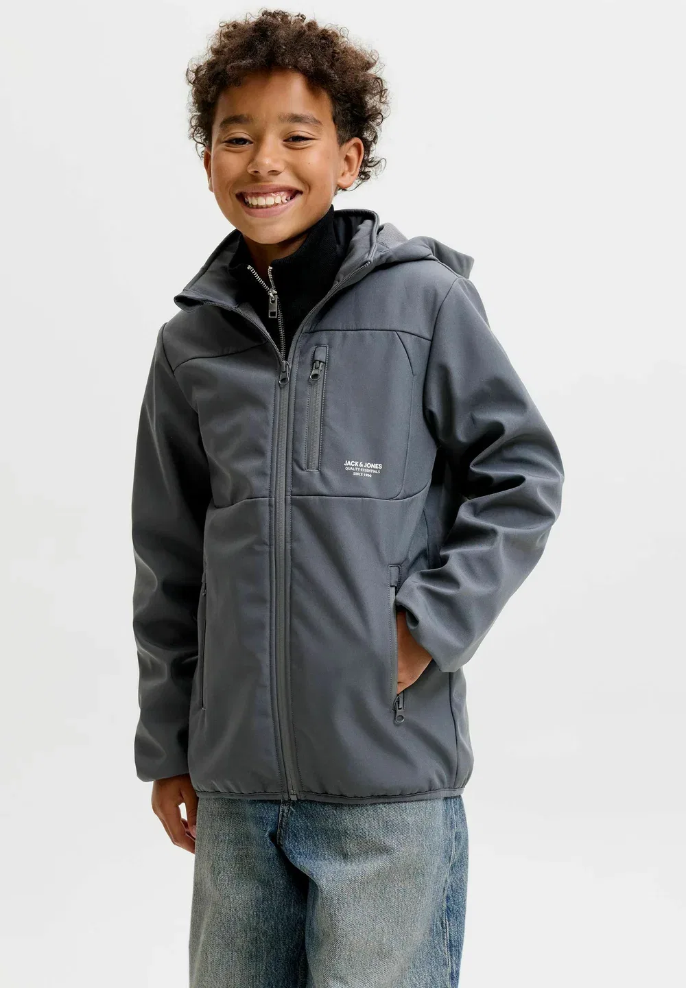 Куртка из софтшелла Jjtheo noos jnr - куртка из софтшелла Jack & Jones Junior, Asphalt — фото 2