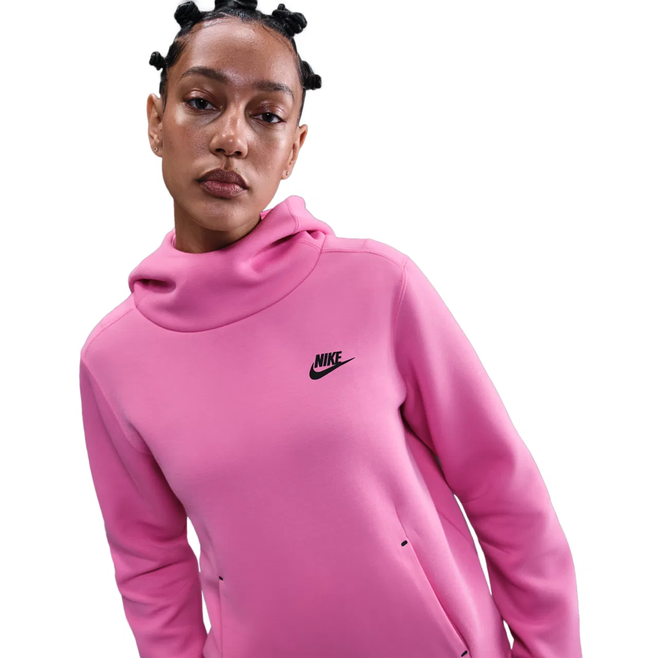 Женская толстовка Tech Fleece Nike, цвет Playful Pink/Black