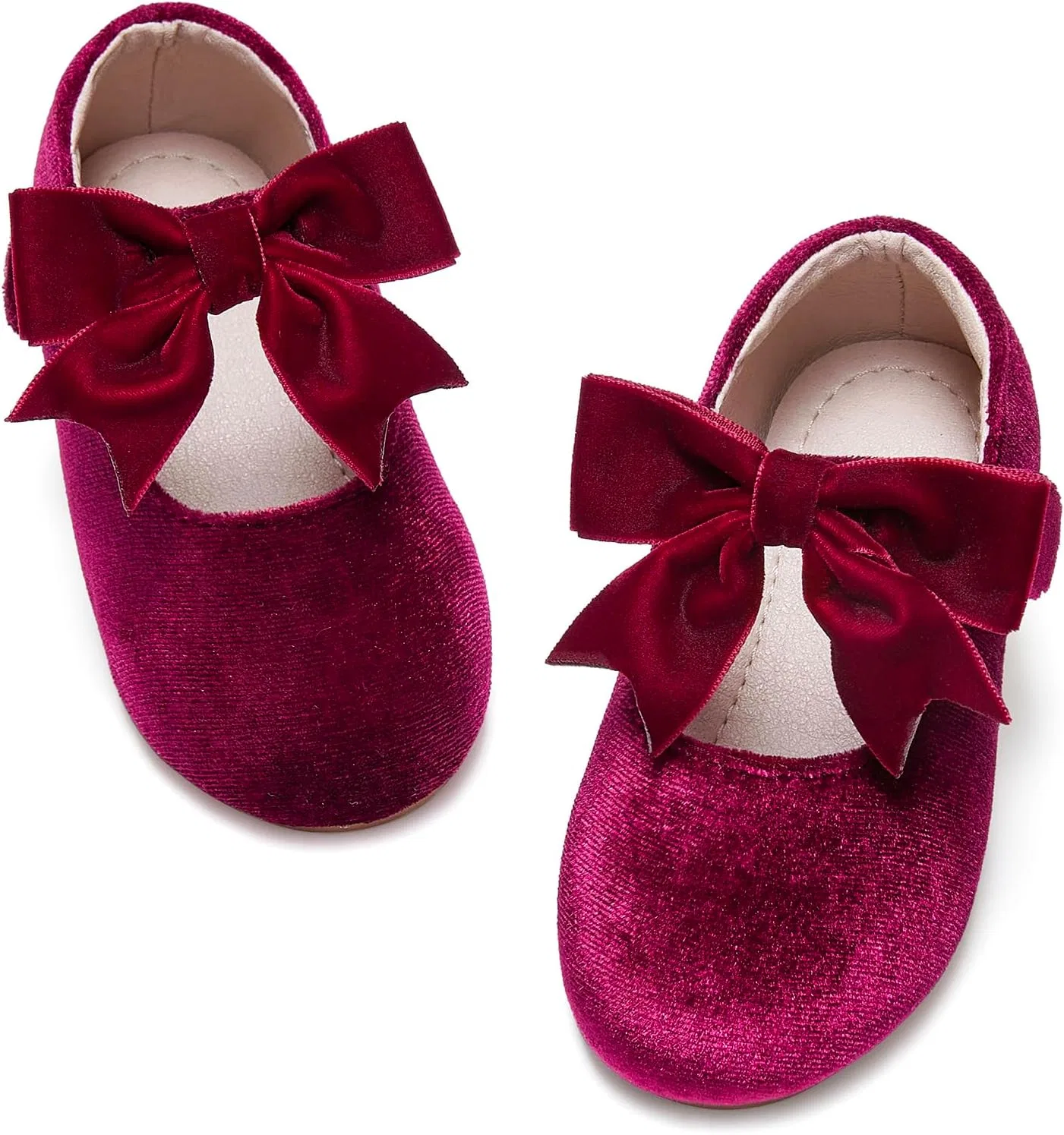 Детские балетки для девочек Mary Janes Kiderence, Claret