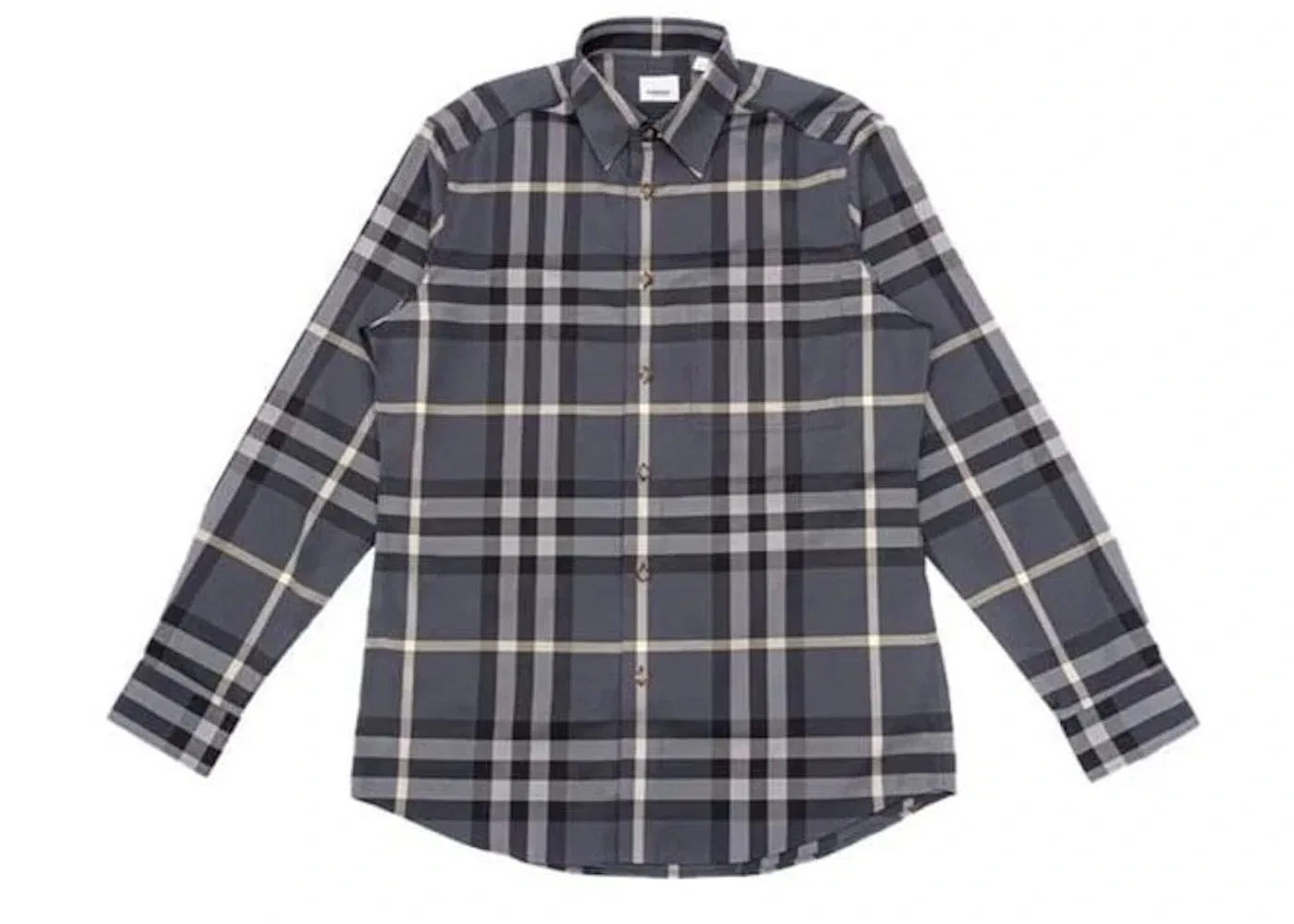 Мужская рубашка из хлопка Burberry, Grey/White