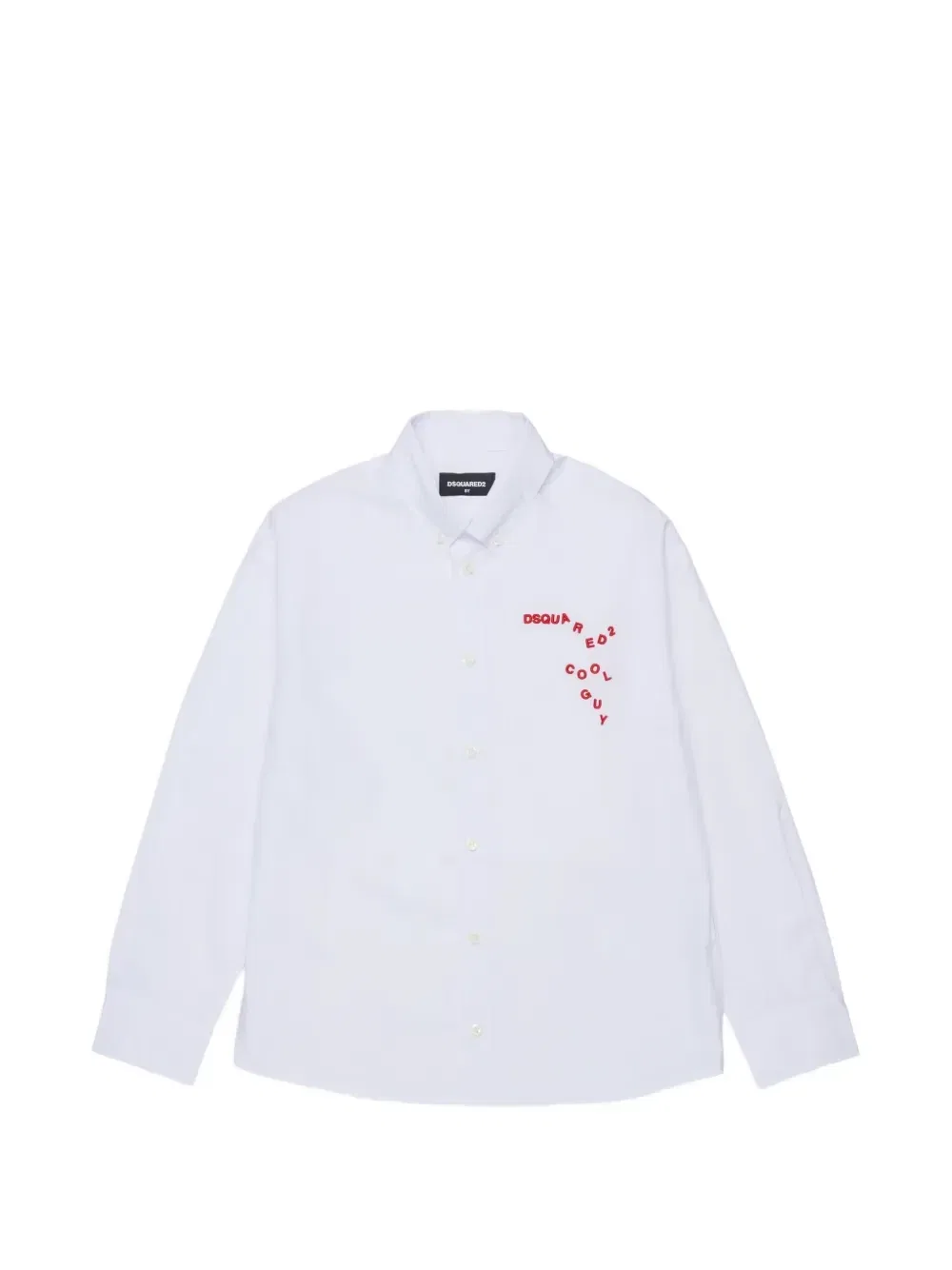 Рубашка с вышитым логотипом Dsquared2 Kids, белый