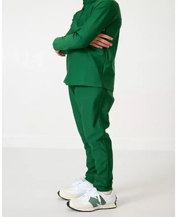 Детские спортивные брюки для мальчиков с зауженным кроем Courtside Kids, Dark Green — фото 3