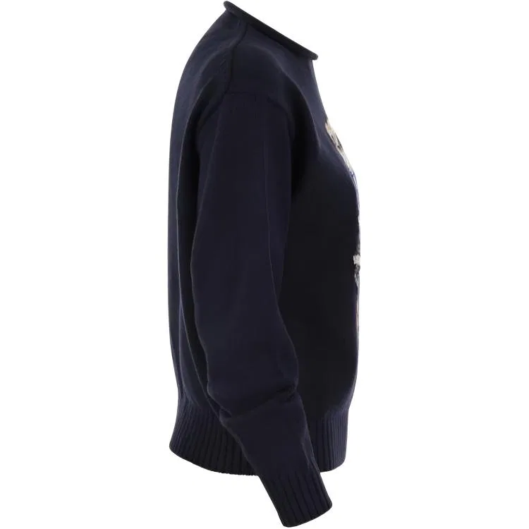 Женский свитер с круглым вырезом Polo Ralph Lauren, Blue — фото 4
