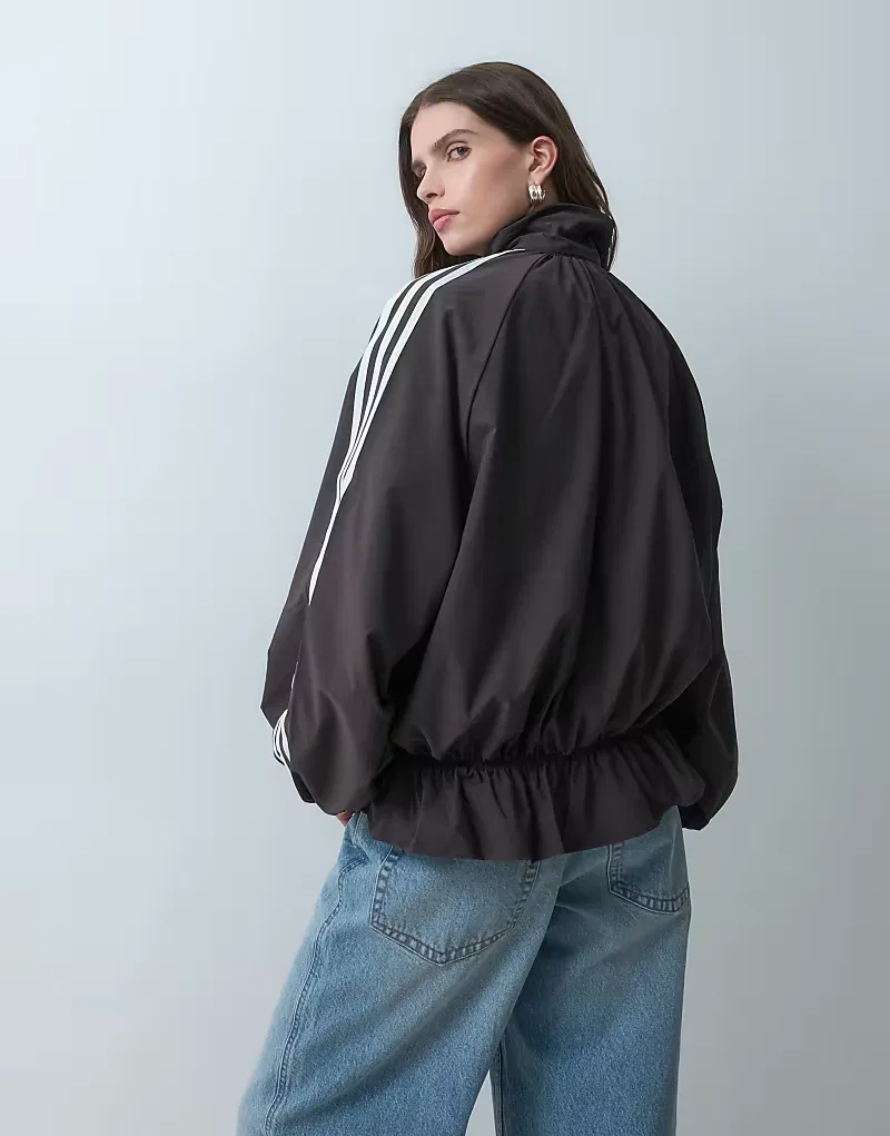 Спортивная куртка Adidas Originals Firebird Blousy Oversized, ночной коричневый — фото 4