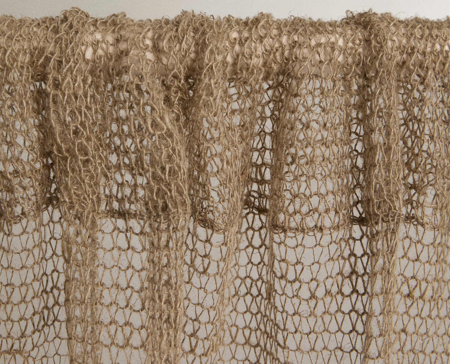 Штора Zara Home Linen Mesh, 140х270 см, светло-бежевый — фото 3