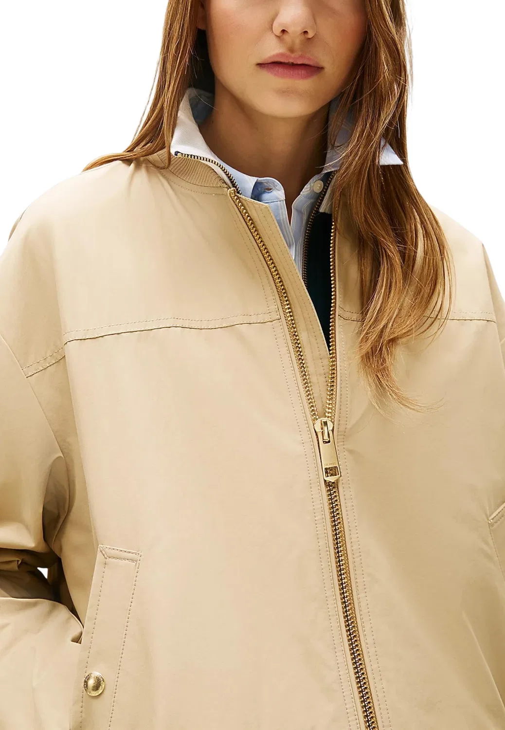 Женский блейзер с длинным рукавом Tommy Hilfiger, Beige — фото 3