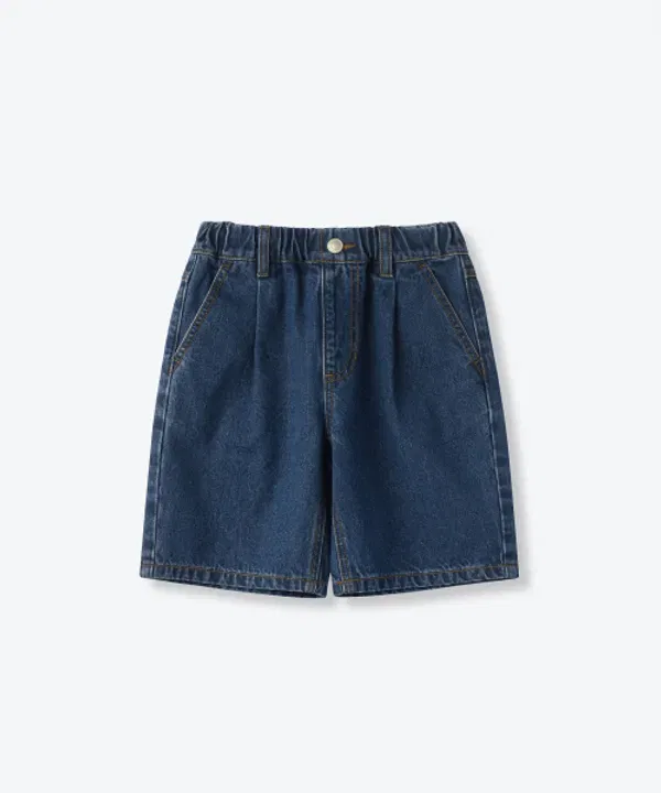 Шорты джинсовые свободные, Musinsa Standard Kids, medium indigo — фото 2