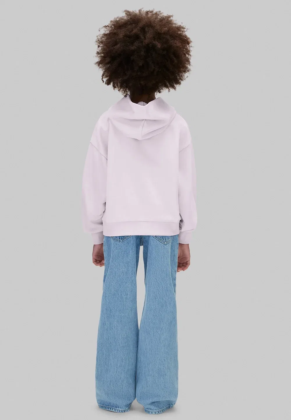 Детская толстовка с отверстием для большого пальца - худи Calvin Klein Jeans, Orchid Ice — фото 3
