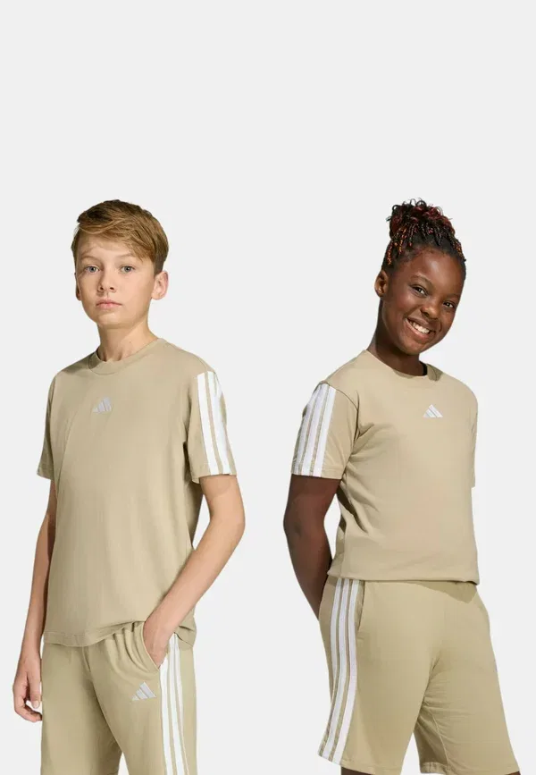 Футболка Essentials унисекс - футболка с принтом Adidas Sportswear, бежевый — фото 2