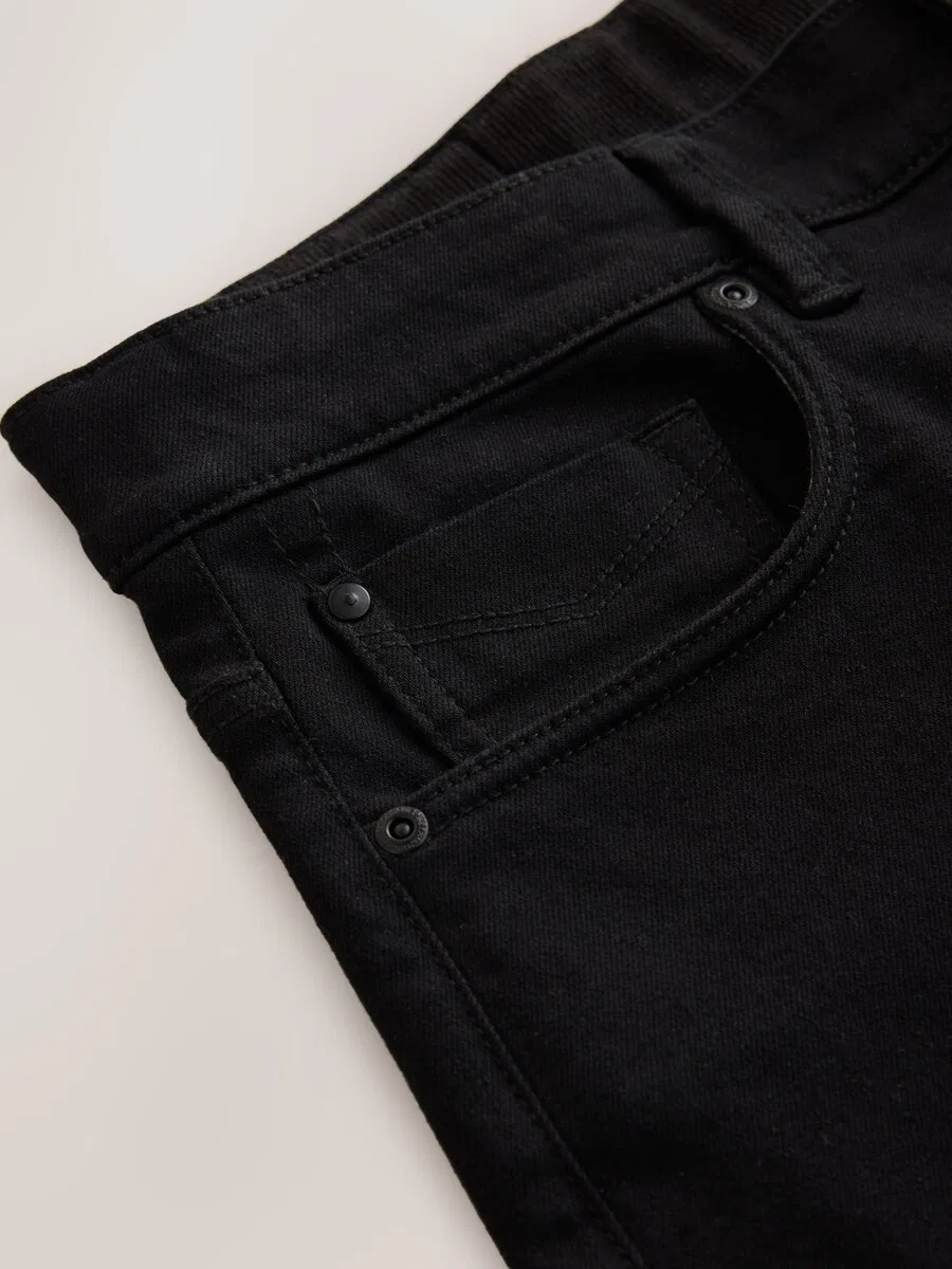 Джинсы Next Regular Jeans 'Motionflex' из черного денима — фото 3