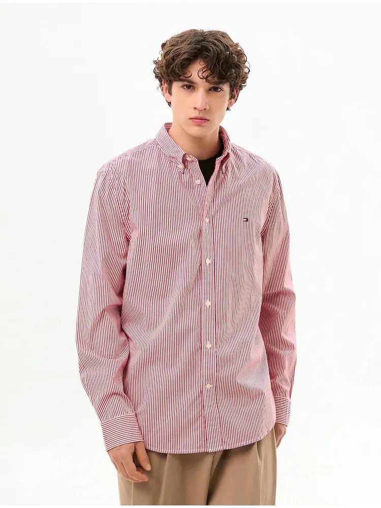 Рубашка классическая Regular Fit, Core Flex Pop TOMMY HILFIGER, Red