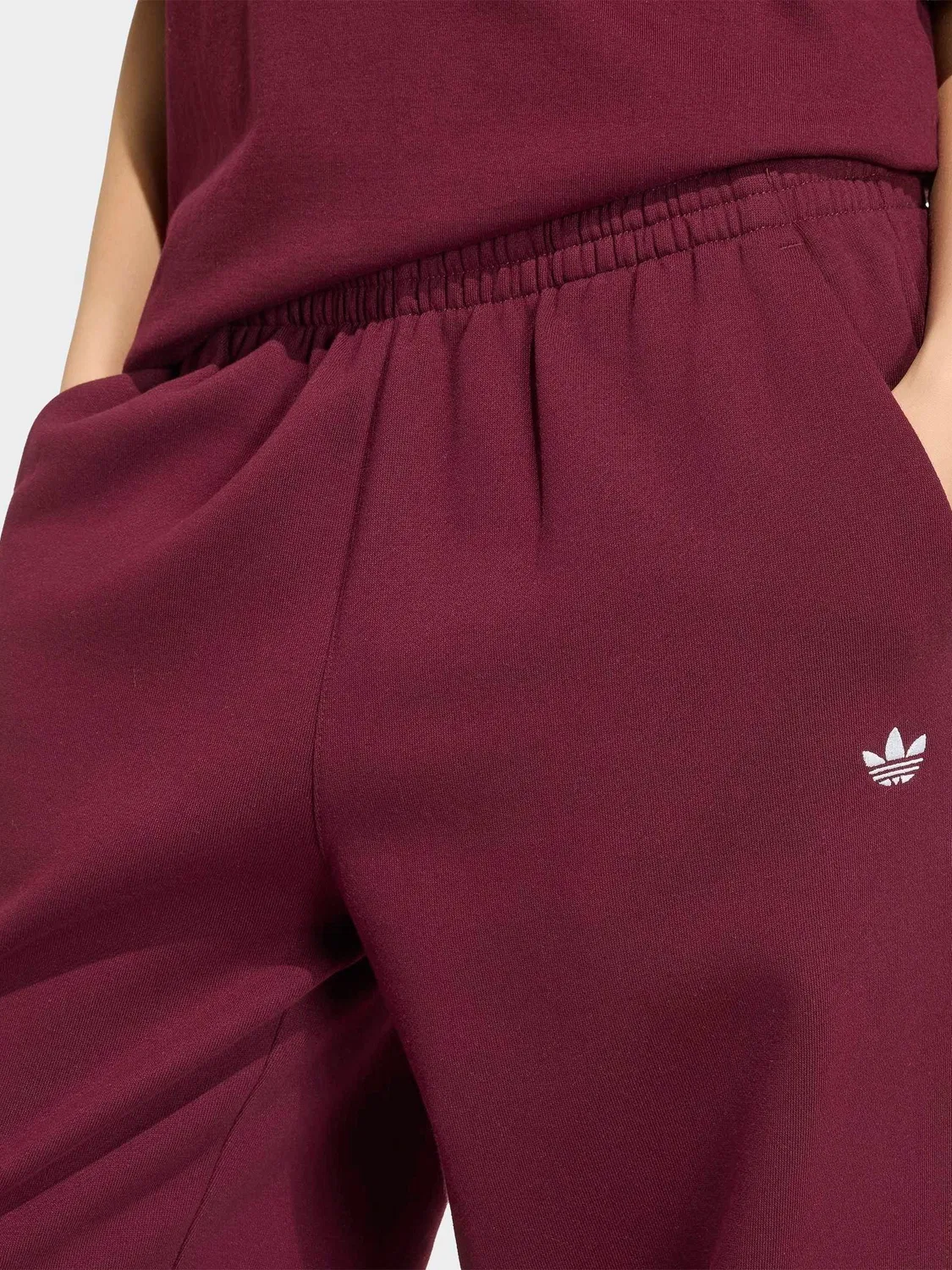 Джоггеры свободного кроя Essentials Loose Fleece, adidas Originals, красный — фото 4