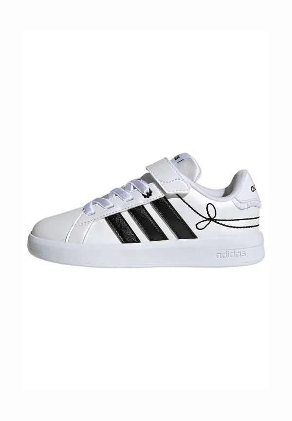 Детские кроссовки Grand Court 3.0 для девочек Adidas Sportswear, белый/черный/желтый