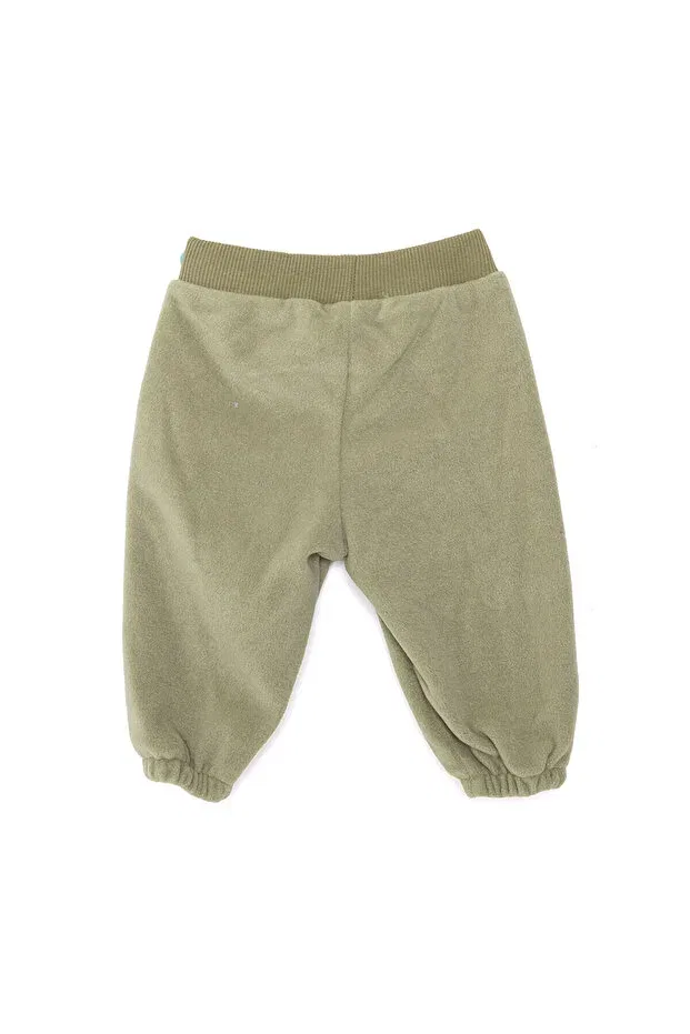 Детские штаны для девочек из флиса Ebebek Hello Baby, Khaki — фото 2